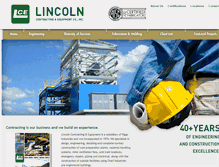 Tablet Screenshot of lincolncontracting.com